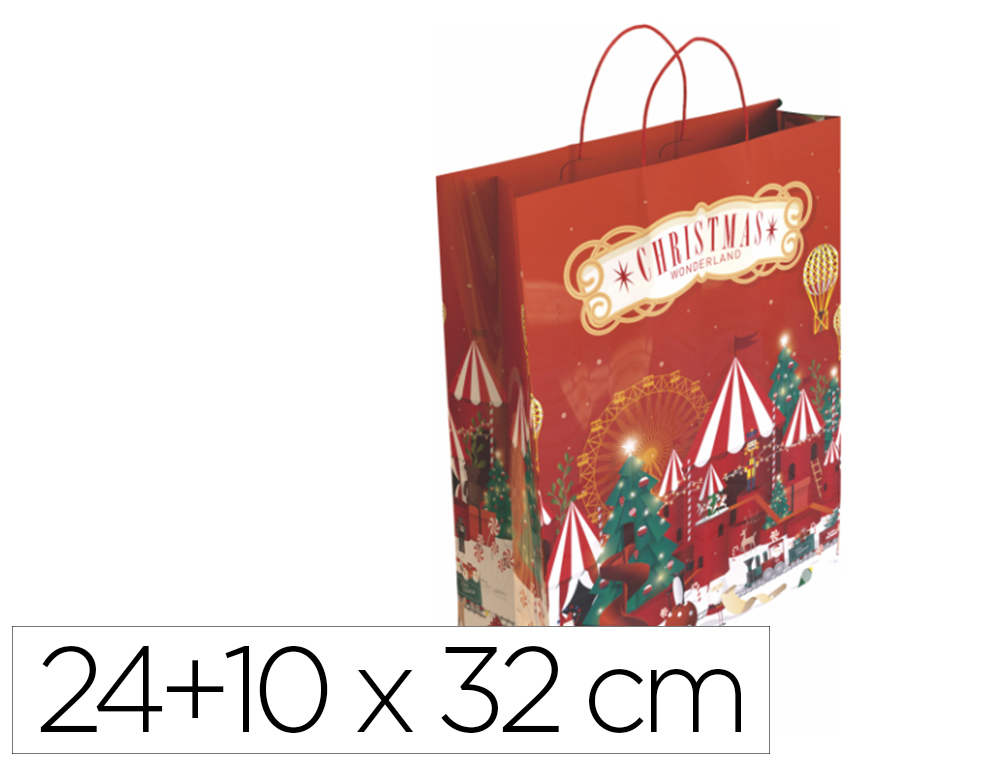 BOLSA PARA REGALO BASIKA NV2301 S 24+10X32 CM