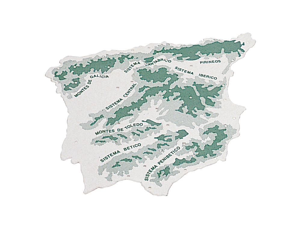 PLANTILLA LIDERPAPEL MAPA ESPAÑA PLASTICO 22X18 CM BOLSA DE 3 UNIDADES