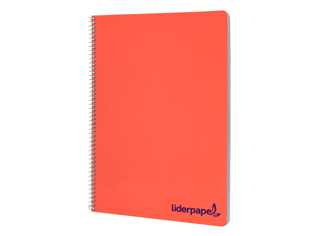 CUADERNO ESPIRAL LIDERPAPEL A4 WONDER TAPA PLASTICO 80H 90GR MILIMETRADO 2MM CON MARGEN COLORES SURTIDOS