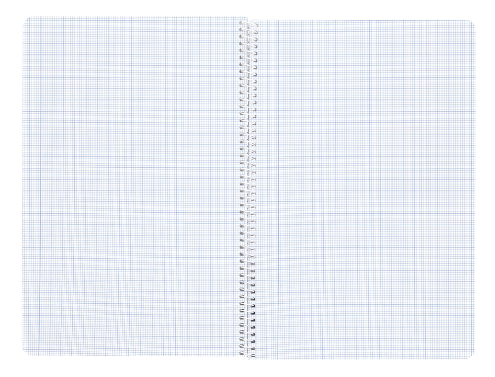 CUADERNO ESPIRAL LIDERPAPEL A4 WONDER TAPA PLASTICO 80H 90GR MILIMETRADO 2MM CON MARGEN COLORES SURTIDOS