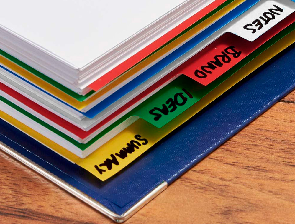 SEPARADOR LIDERPAPEL PLASTICO JUEGO DE 5 SEPARADORES CUARTO 11 TALADROS