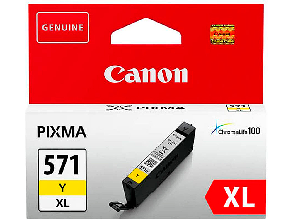 INK-JET CANON CLI-571XL PIXMA MG6852 / TS6050 / TS8050 AMARILLO 500 PAG