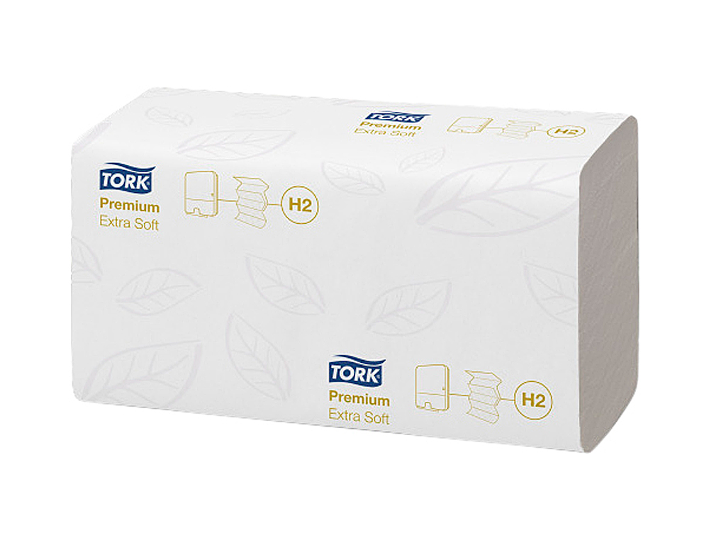 TOALLA SECAMANOS TORK XPRESS EXTRASUAVE ENGARZADA 2 CAPAS 34X21,2 CM PAQUETE DE 100 UNIDADES