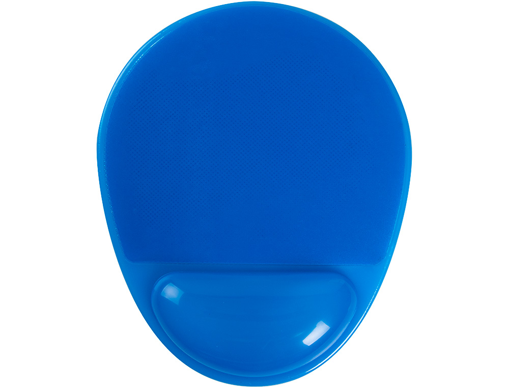ALFOMBRILLA PARA RATON Q-CONNECT REPOSAMUÑECAS DE GEL PVC COLOR AZUL 210X245X20 MM