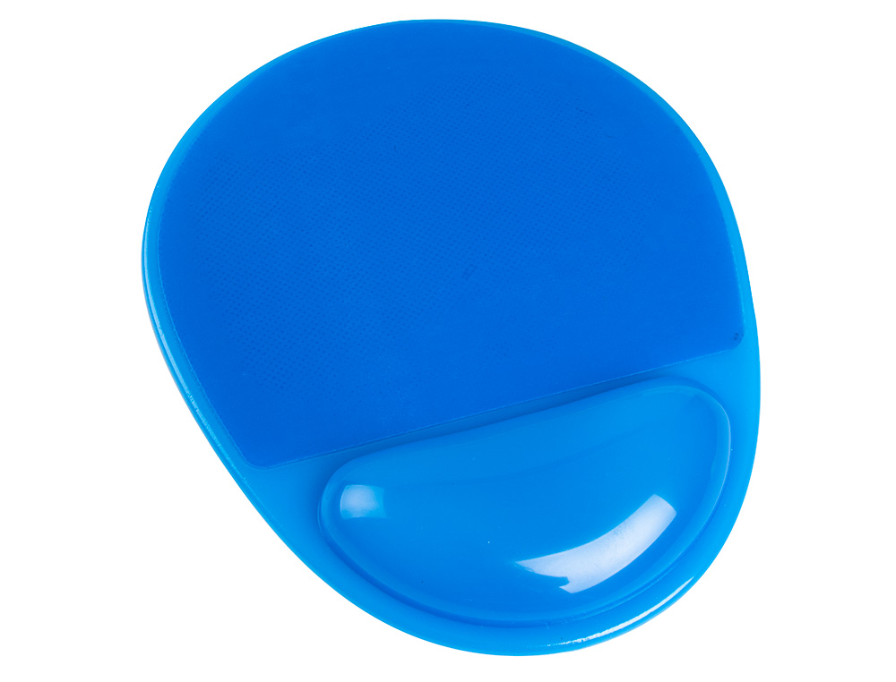ALFOMBRILLA PARA RATON Q-CONNECT REPOSAMUÑECAS DE GEL PVC COLOR AZUL 210X245X20 MM