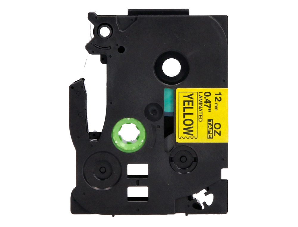 CINTA Q-CONNECT TZE-631 AMARILLO-NEGRO 12MM LONGITUD 8 MT