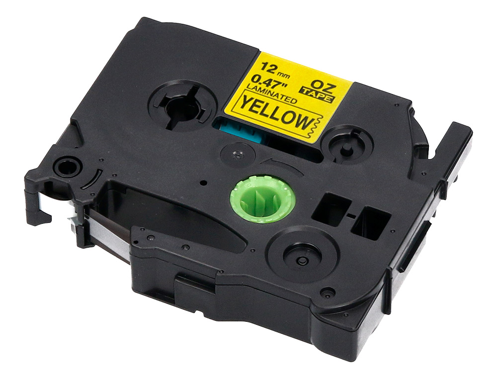 CINTA Q-CONNECT TZE-631 AMARILLO-NEGRO 12MM LONGITUD 8 MT