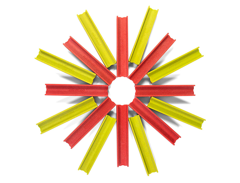 JUEGO DIDACTICO MINILAND CONSTRUCCION ECO BEAMS BUILDING 32 PIEZAS