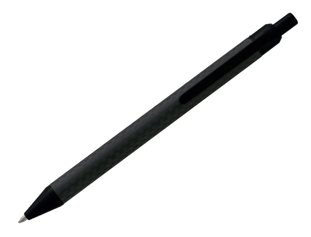 BOLIGRAFO BELIUS POTSDAM NEGRO CUERPO FIBRA CARBON TINTA GEL AZUL EN ESTUCHE