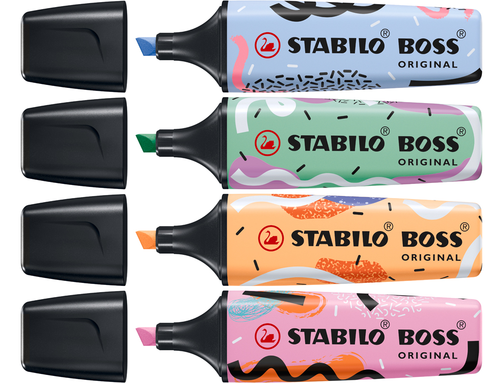 ROTULADOR STABILO BOSS FLUORESCENTE ORIGINAL PASTEL BY JU SCHNEE PIZCA DE MENTA