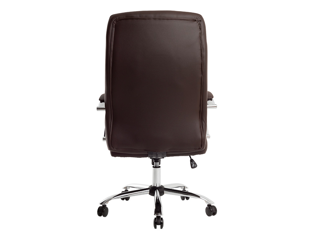 SILLA Q-CONNECT DIRECCION VERO NA SIMIL PIEL BASE METALICA ALT MAX 1210 ANC 650 PROF 730 MM RUEDAS PREMIUM COLOR MARRON