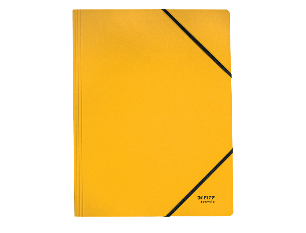 CARPETA LEITZ RECYCLE GOMAS DIN A4 CARTON RECICLABLE 100% AMARILLO