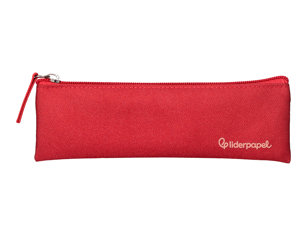 ESTUCHE PORTATODO LIDERPAPEL PLANO ESTRECHO UNA CREMALLERA 200X60 MM EXPOSITOR DE 18 UNIDADES COLORES SURTIDOS