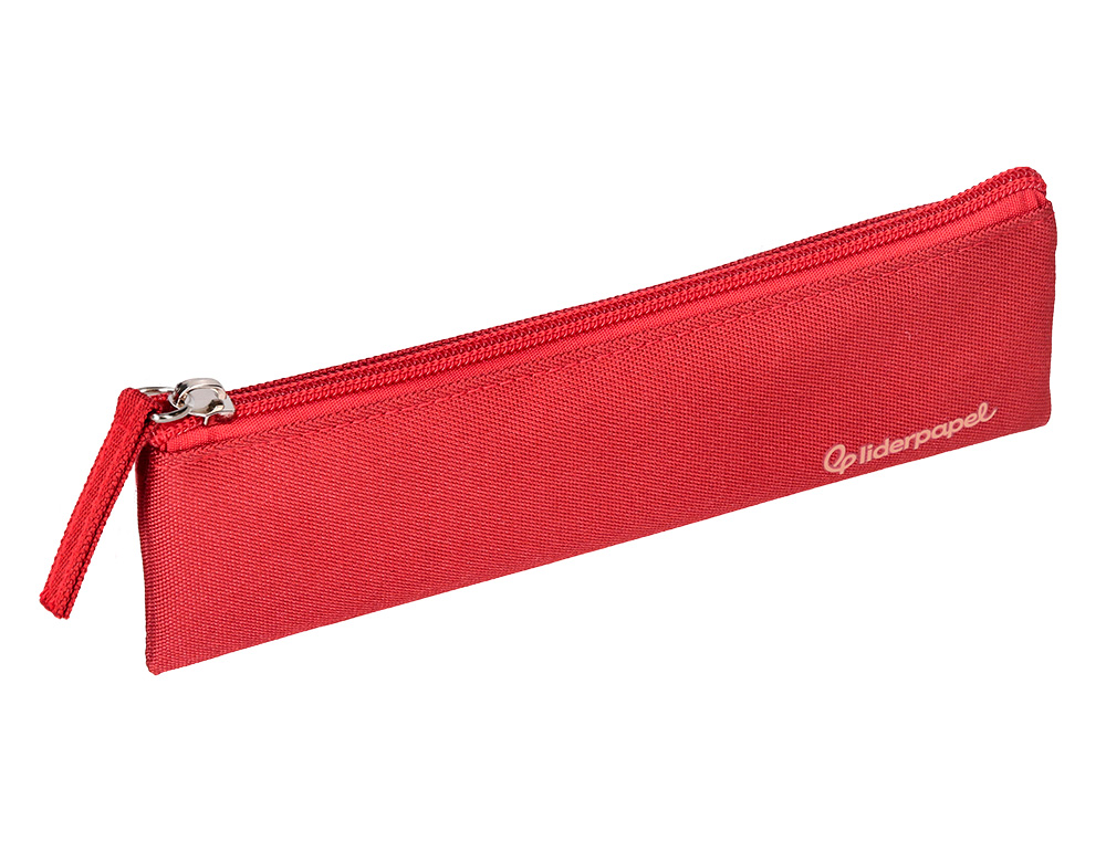 ESTUCHE PORTATODO LIDERPAPEL PLANO ESTRECHO UNA CREMALLERA 200X60 MM EXPOSITOR DE 18 UNIDADES COLORES SURTIDOS