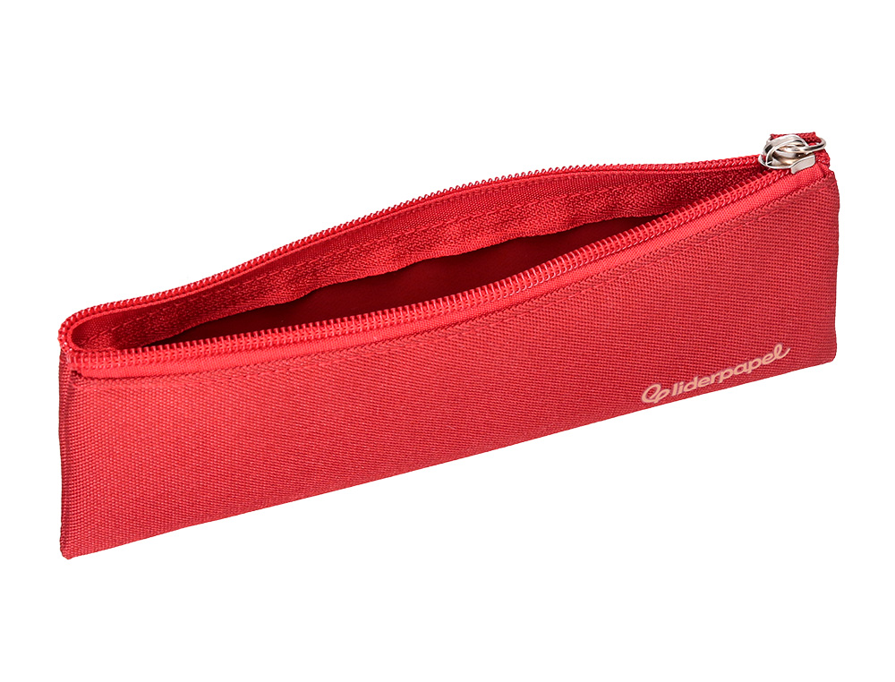 ESTUCHE PORTATODO LIDERPAPEL PLANO ESTRECHO UNA CREMALLERA 200X60 MM EXPOSITOR DE 18 UNIDADES COLORES SURTIDOS