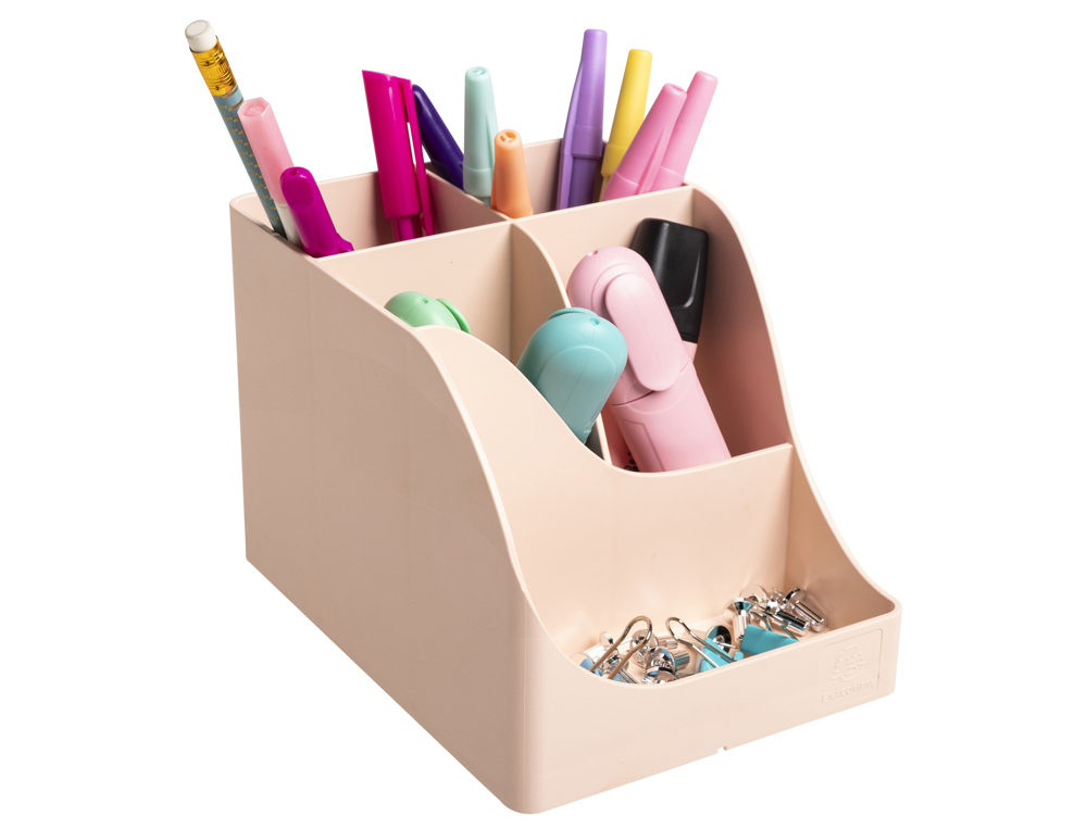 ORGANIZADOR DE SOBREMESA EXACOMPTA SKANDI COLOR NUDE 155X119X109 MM