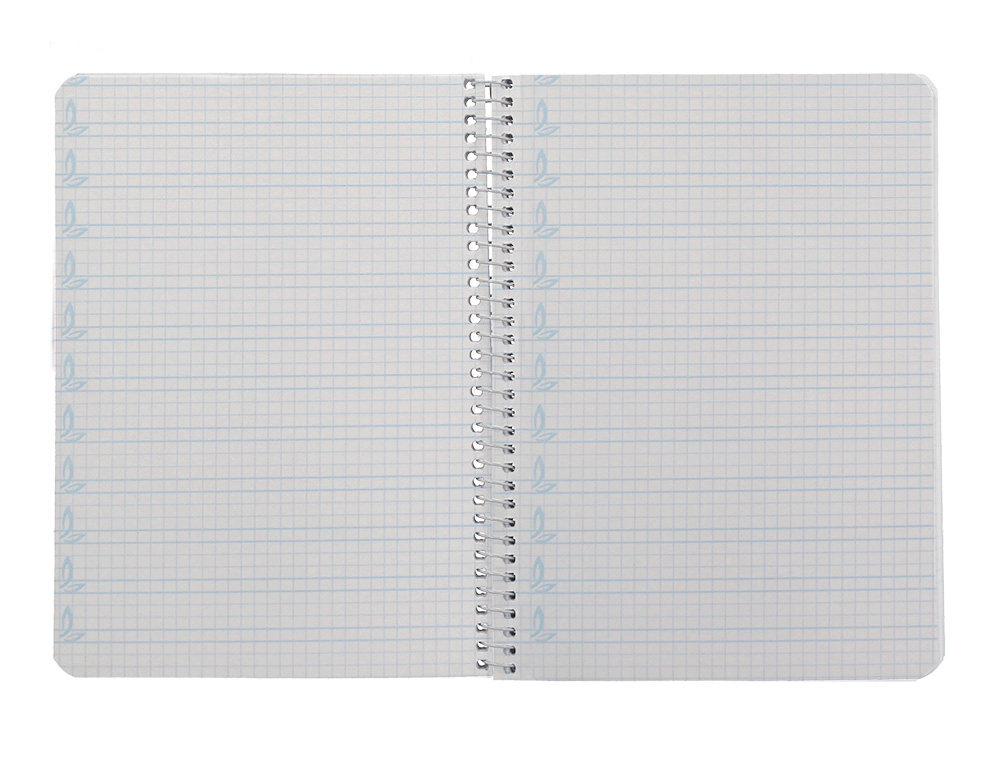 CUADERNO ESPIRAL LIDERPAPEL A5 PAUTAGUIA TAPA BLANDA 40H 75 GR CUADRO PAUTADO 4MM COLOR VERDE