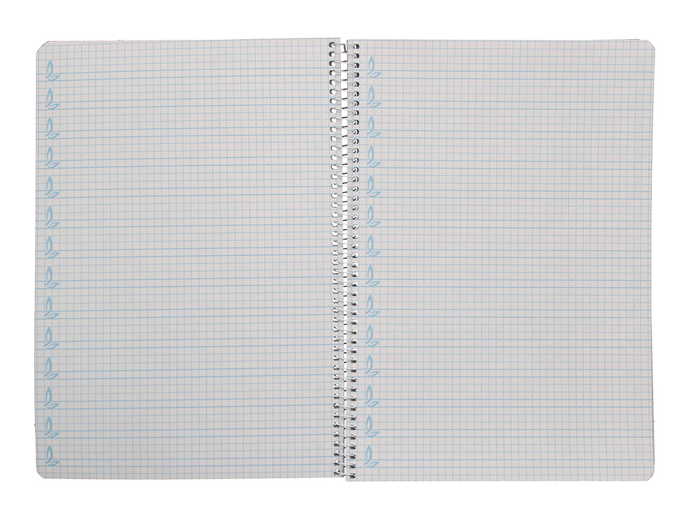 CUADERNO ESPIRAL LIDERPAPEL A4 PAUTAGUIA TAPA BLANDA 80H 75 GR CUADRO PAUTADO 5MM COLOR AZUL