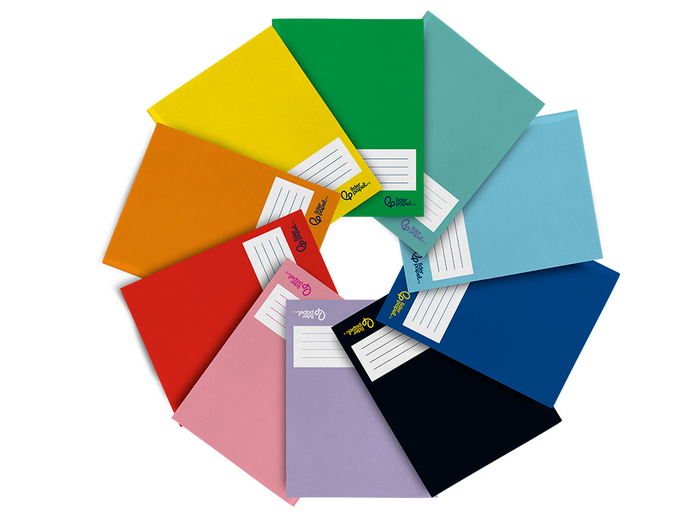LIBRETA LIDERPAPEL SMART A5 PLUS 32 HOJAS 75G/M2 CUADRO 8MM CON MARGEN COLORES SURTIDO