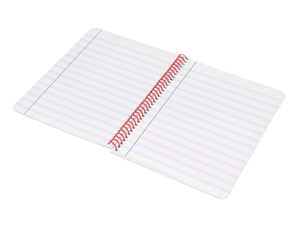 CUADERNO ESPIRAL LIDERPAPEL A4 WONDER TAPA PLASTICO 80H 90GR PAUTA ESTRECHA 2,5MM CON MARGEN COLOR AZUL MARINO
