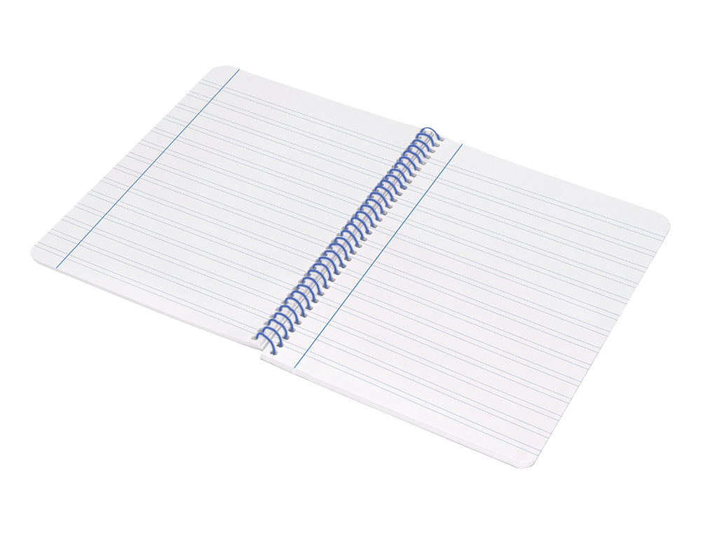 CUADERNO ESPIRAL LIDERPAPEL A4 WONDER TAPA PLASTICO 80H 90GR PAUTA ANCHA 3,5MM CON MARGEN COLOR AMARILLO