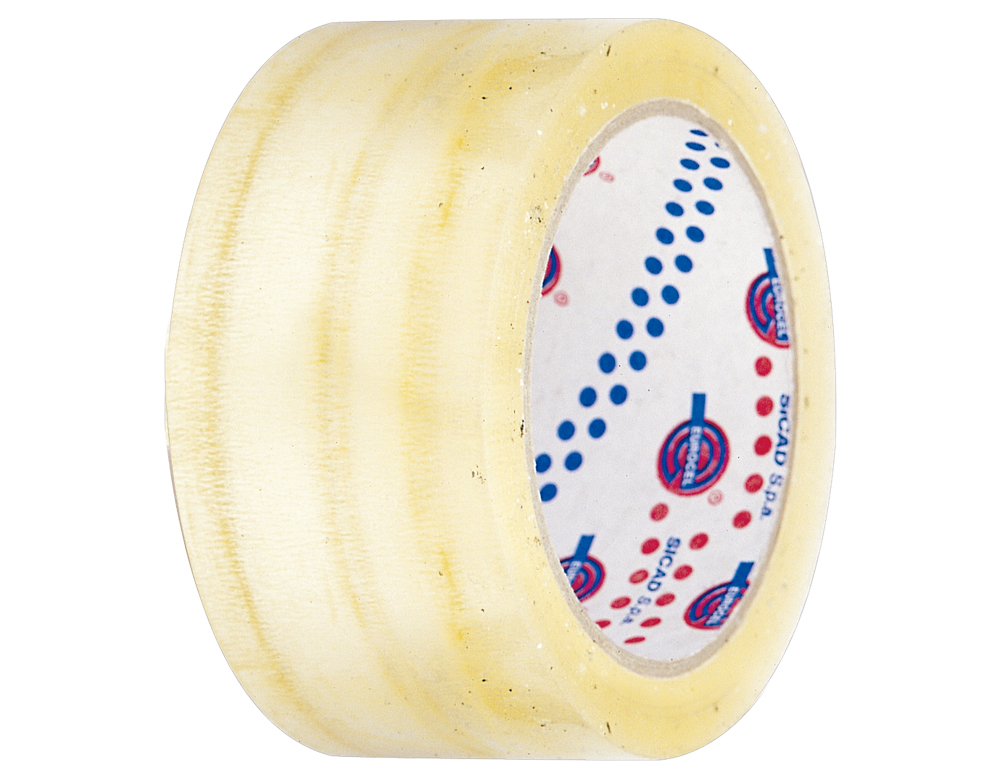 CINTA ADHESIVA EUROCEL POLIPROPILENO TRANSPARENTE 66 MT X 50 MM PARA EMBALAJE