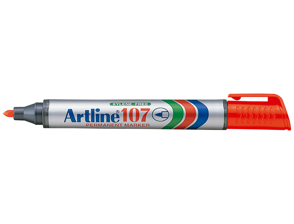 ROTULADOR ARTLINE MARCADOR PERMANENTE 107 ROJO PUNTA REDONDA