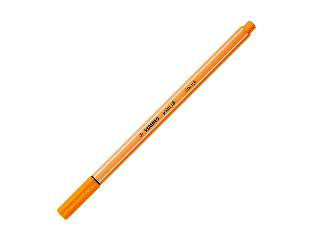 ROTULADOR STABILO PUNTA DE FIB RA POINT 88 NARANJA PUNTA FINA 0,4MM