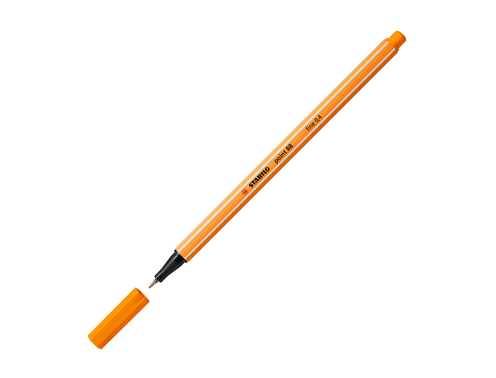 ROTULADOR STABILO PUNTA DE FIB RA POINT 88 NARANJA PUNTA FINA 0,4MM