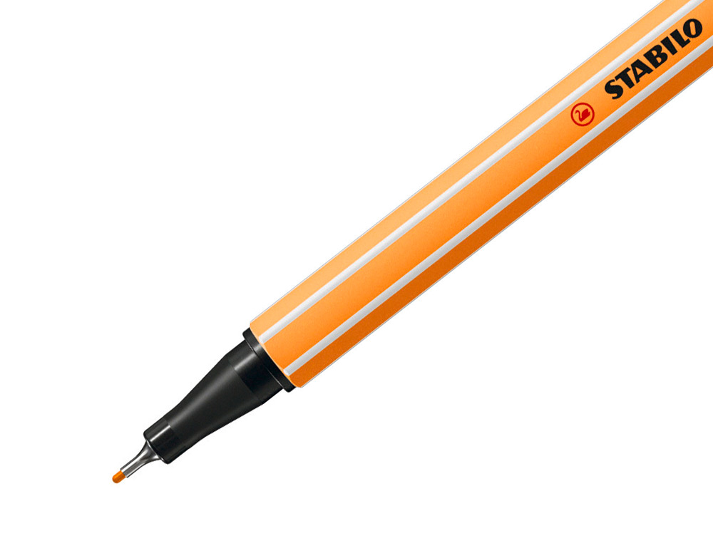 ROTULADOR STABILO PUNTA DE FIB RA POINT 88 NARANJA PUNTA FINA 0,4MM