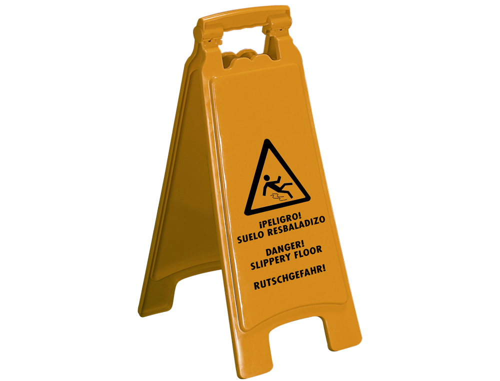 CARTEL PLASTICO Q-CONNECT SEÑALIZACION SUELO RESBALADIZO