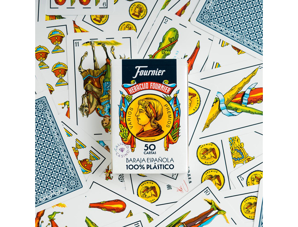 BARAJA FOURNIER ESPAÑOLA 100% PLASTICO 50 CARTAS
