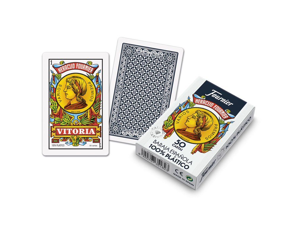 BARAJA FOURNIER ESPAÑOLA 100% PLASTICO 50 CARTAS