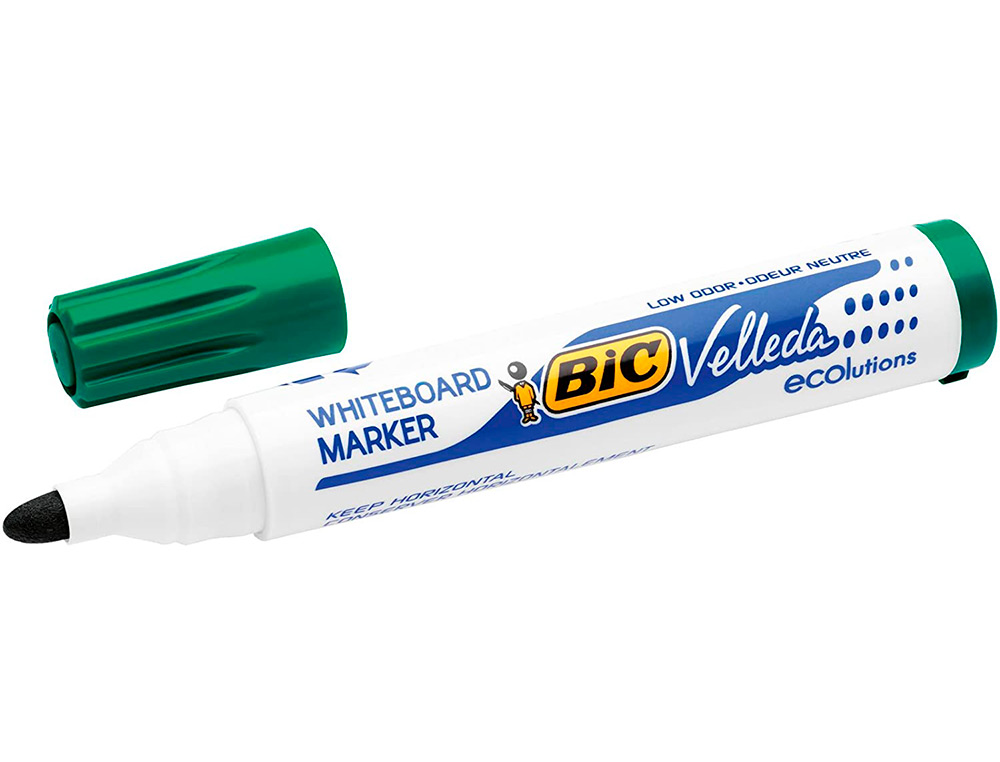 ROTULADOR BIC VELLEDA PARA PIZARRA VERDE PUNTA REDONDA 1,3 MM