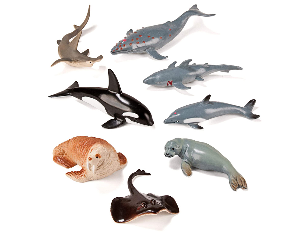 JUEGO MINILAND ANIMALES MARINOS 8 FIGURAS