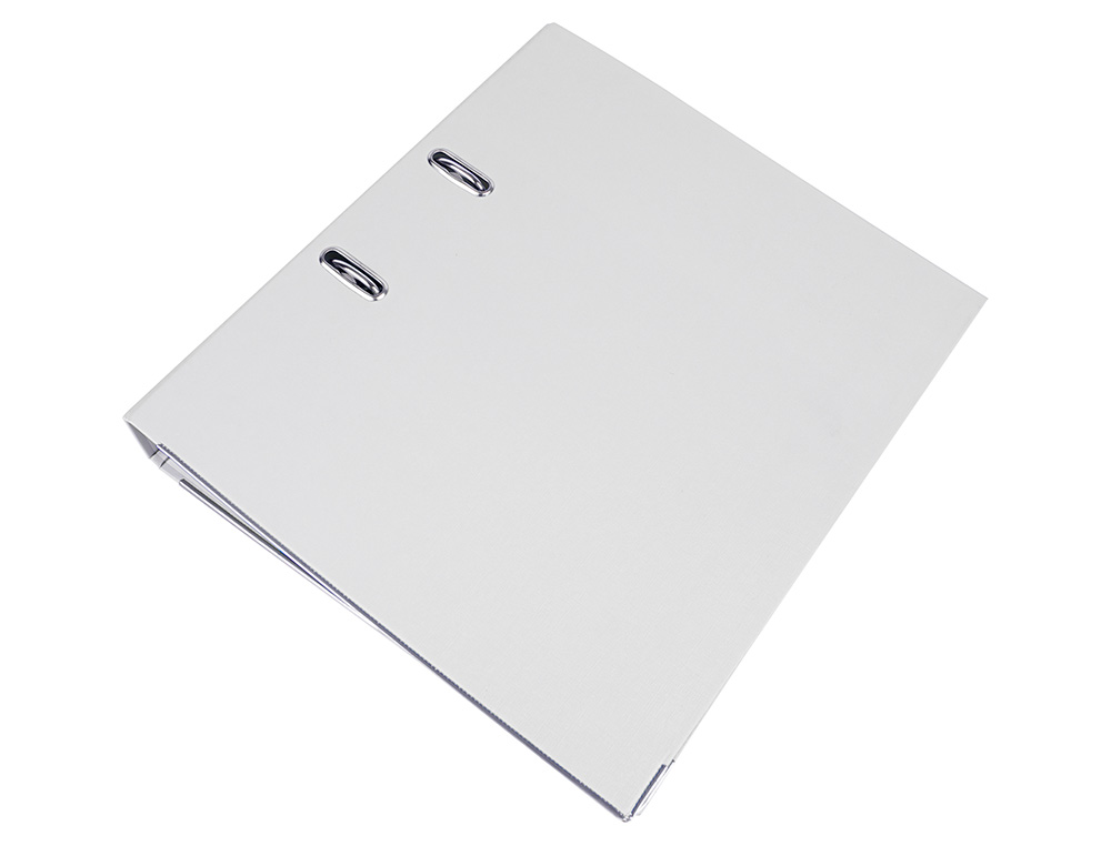 ARCHIVADOR DE PALANCA LIDERPAPEL A4 DOCUMENTA FORRADO PVC CON RADO LOMO 52MMBLANCO COMPRESOR METALICO