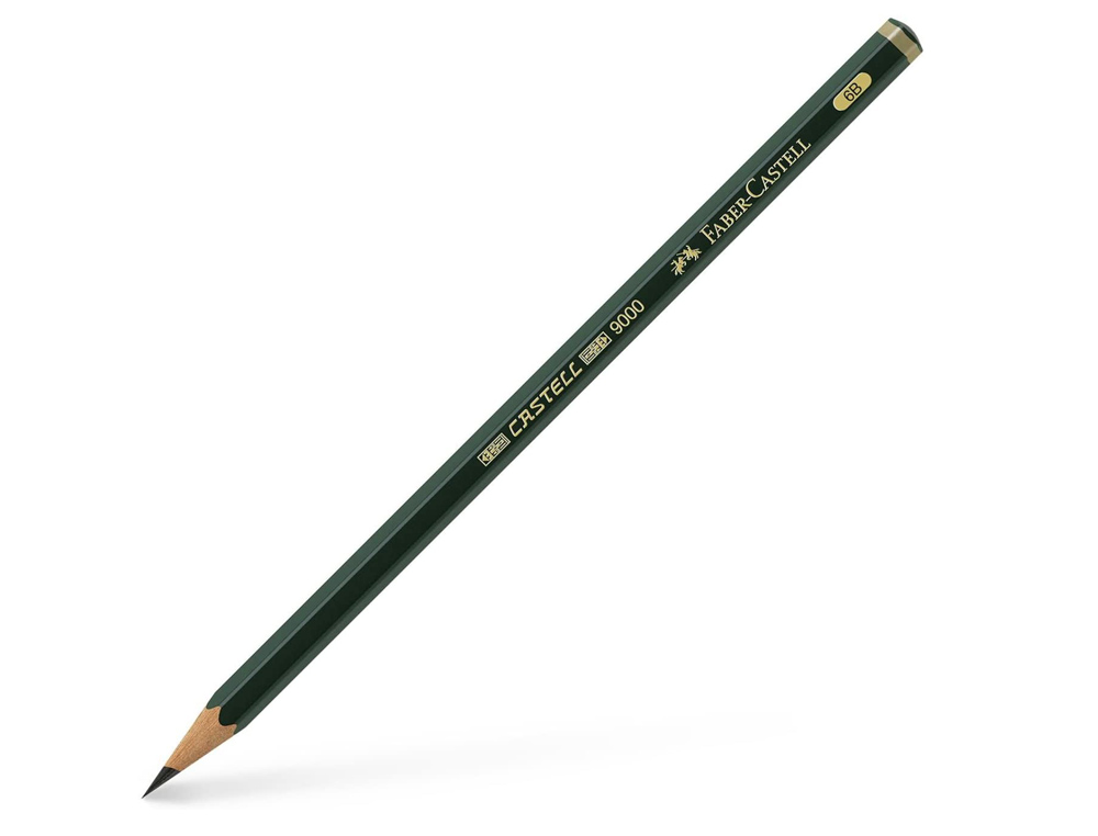 LAPICES DE GRAFITO FABER 9000 6B UNIDAD