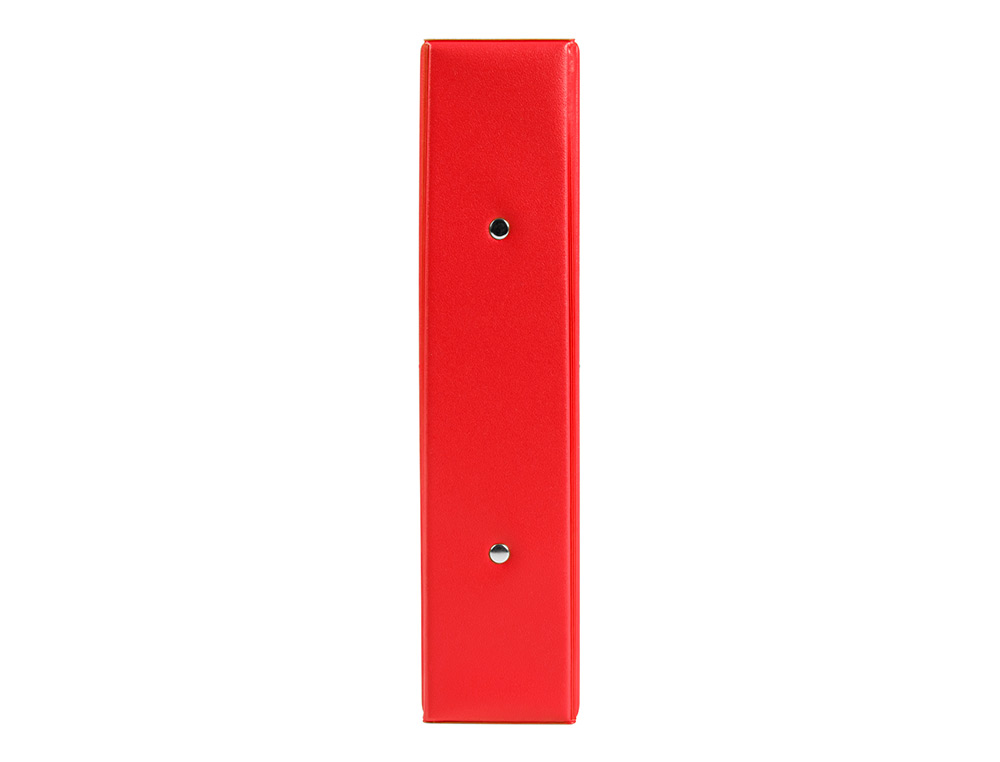 CARPETA DE 2 ANILLAS 40 MM REDONDAS LIDERPAPEL A5 CARTON FORRADO PVC ROJO