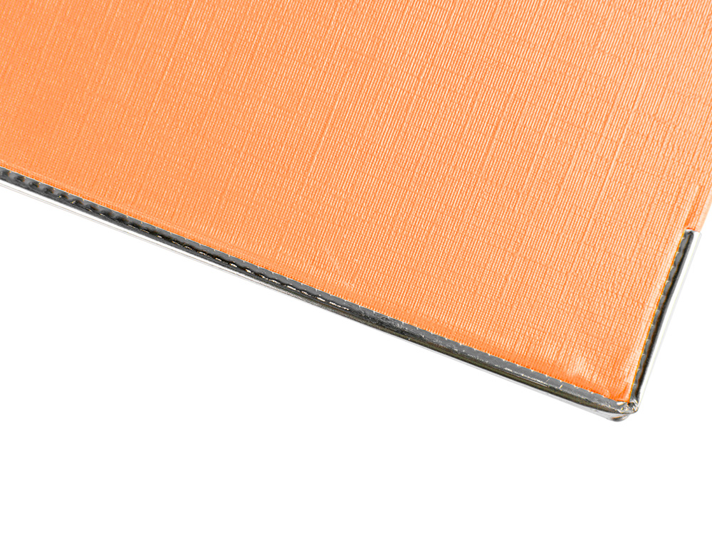 ARCHIVADOR DE PALANCA LIDERPAPEL FOLIO DOCUMENTA FORRADO PVC CON RADO LOMO 52 MM NARANJA COMPRESOR METALICO