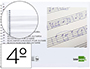 BLOC MUSICA LIDERPAPEL PARA GUITARRA HEXAGRAMA 3 MM CUARTO 20 HOJAS 100G/M2
