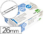 CLIPS LIDERPAPEL N1,5 LABIADOS 26 MM CAJA DE 100 UNIDADES