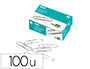 CLIPS LIDERPAPEL N2 LABIADOS 33 MM CAJA DE 100 UNIDADES