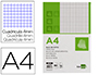 BLOC NOTAS LIDERPAPEL CUADRO 4MM A4 80 HOJAS 60G/M2 PERFORADO