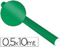 PAPEL METALIZADO VERDE ROLLO CONTINUO DE 0,5 X 10 MT