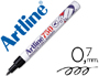 ROTULADOR ARTLINE MARCADOR PERMANENTE LAVABLE PARA TEXTILEK-750 NEGRO PUNTA REDONDA 0,7 MM