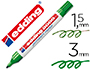 ROTULADOR EDDING MARCADOR PERMANENTE 3000 VERDE PUNTA REDONDA 1,5-3 MM RECARGABLE
