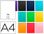 CUADERNO ESPIRAL LIDERPAPEL A4 MICRO JOLLY TAPA FORRADA 140H 75 GR LISO 5 BANDAS 4 TALADROS COLORES SURTIDOS
