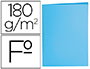 SUBCARPETA LIDERPAPEL FOLIO AZUL PASTEL 180G/M2