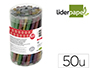 BARRA TERMOFUSIBLE PURPURINA LIDERPAPEL 7 MM DIAMETRO X 100 MM DE ALTO BOTE 50 UNIDADES COLORES SURTIDOS