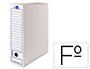 CAJA ARCHIVO DEFINITIVO LIDERPAPEL ECOUSE CARTON 100% RECICLADO 104 FOLIO 365X251X100MM 325G/M2